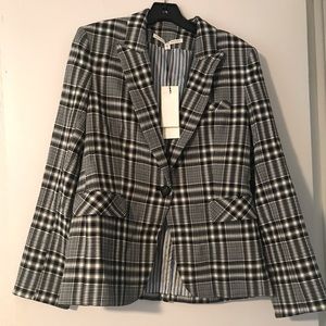 Veronica Beard Ada Dickey Plaid Blazer/Jacket